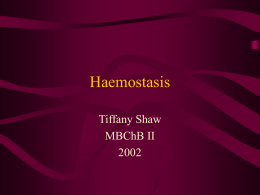 Haemostasis and ITP