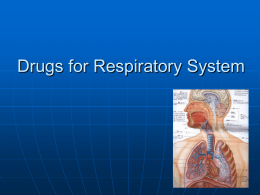 Drugs for respiratory system