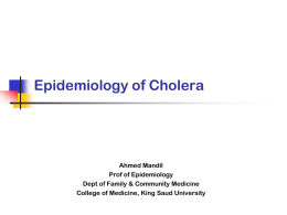 Cholera Epi (Jan 2010).