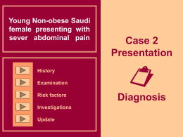 Case 2 Presentation Diagnosis