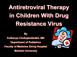 When to start Antiretroviral Therapy in Children