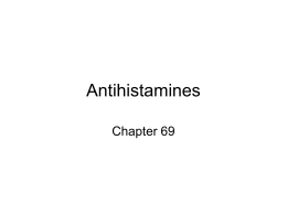 Antihistamines Antacids