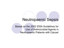 Neutropaenic Sepsis01