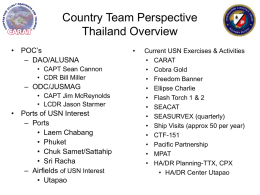 Thailand CARAT TSC Conference OCT 2011