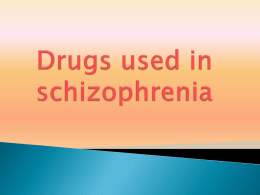 13-DRUGS IN SCHIZOPHRENIA