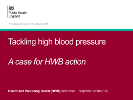 Health and wellbeing board standard slide set