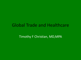 Global Trade and Healthcare