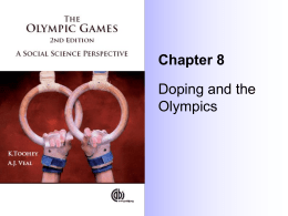 8. Doping and the Olympics