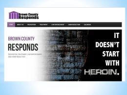Heroin Response Initiative Community Action Plan Prevention Pillar