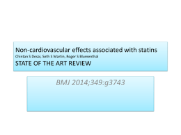 Non-cardiovascular effects associated with statins Chintan S Desai
