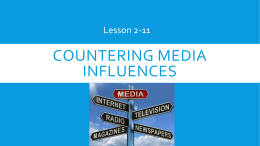 Countering media influences