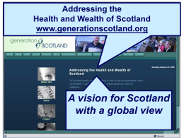 Generation Scotland is supported by