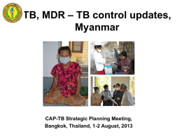Country Response to the M/XDR-TB challenge Poster Presentation