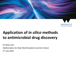 Application of in silico methods to antimicrobial drug discovery