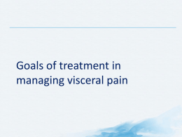Acetaminophen is more effective in managing visceral pain when