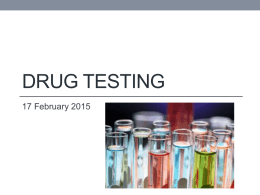 Drug Testing - Uplift Grand