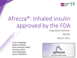 Afrezza®: Inhaled insulin approved by the FDA