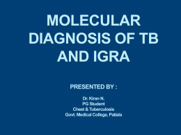 molecular diagnosis of tb and igra