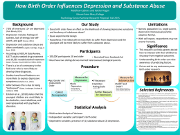How Birth Order Influences Depression and Substance