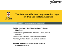 The deterrent effects of drug detection dogs on drug use in NSW