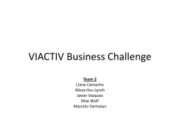 VIACTIV Business Challenge