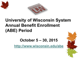 ABE - University of Wisconsin