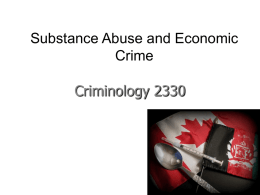 piche substance abuse and economic crimex