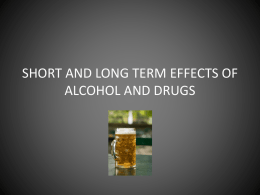 short and long term effects of alcohol and marijuana