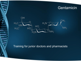 Gentamicin - NHS Networks