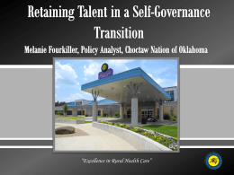 Managing Change and Transition - Tribal Self