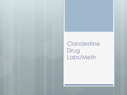 Clandestine Drug Labs/Meth