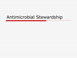 Antimicrobial stewardship program