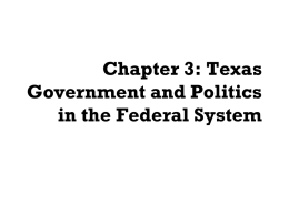 Intergovernmental Relations Chapter 3
