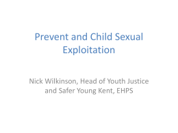 Prevent and Child Sexual Exploitation