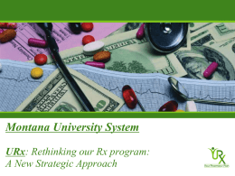 URx - MUS Choices - Montana University System