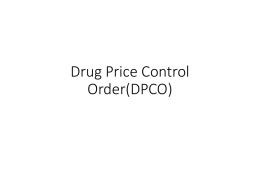 Drug Price Control Order(DPCO)