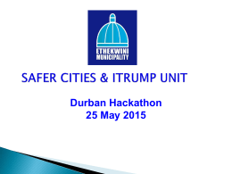 Durban Hackathon 25 May 2015