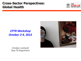presentation - Critical Path to TB Drug Regimens