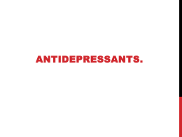 Antidepressants - TMA Department Sites