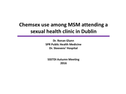Chemsex use among MSM attending a sexual health clinic in Dublin
