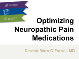 Neuropathic Pain - Advanced Pain Management