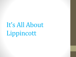It`s All About Lippincott