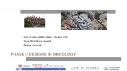 Phase II designs in Oncology