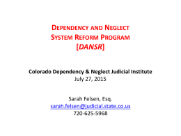 DANSR Presentation - Colorado Judicial Branch