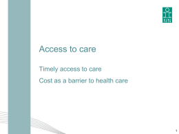 Access to Primary Care
