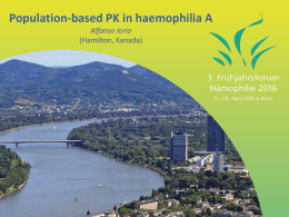 individual PK - McMaster Hemophilia Research Group