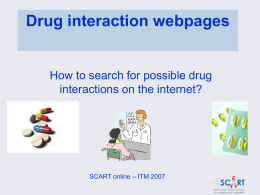 how to check for possible drug interactions).