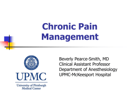 Neuropathic Pain - Science Mission