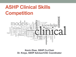Clinical Skills Competition