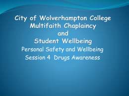 Personal safety Drugs awareness